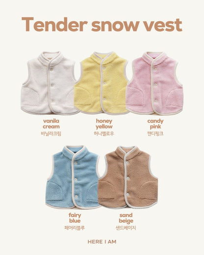 【予約】tender snow vest  / here i am 16