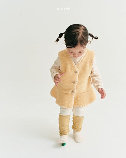 【予約】daisy frill vest  / here i am 18