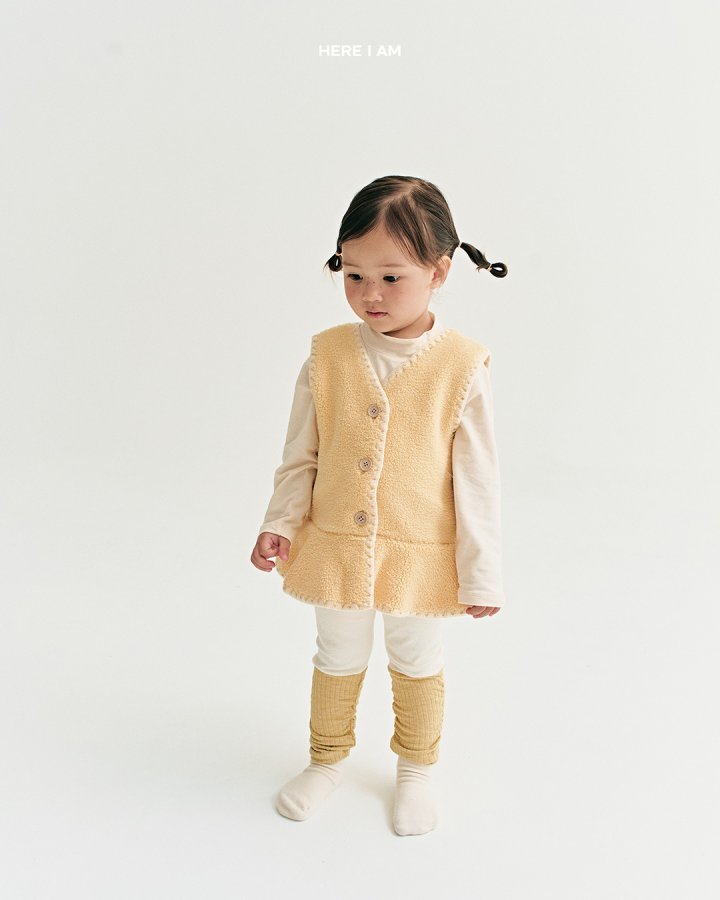 【予約】daisy frill vest  / here i am 18