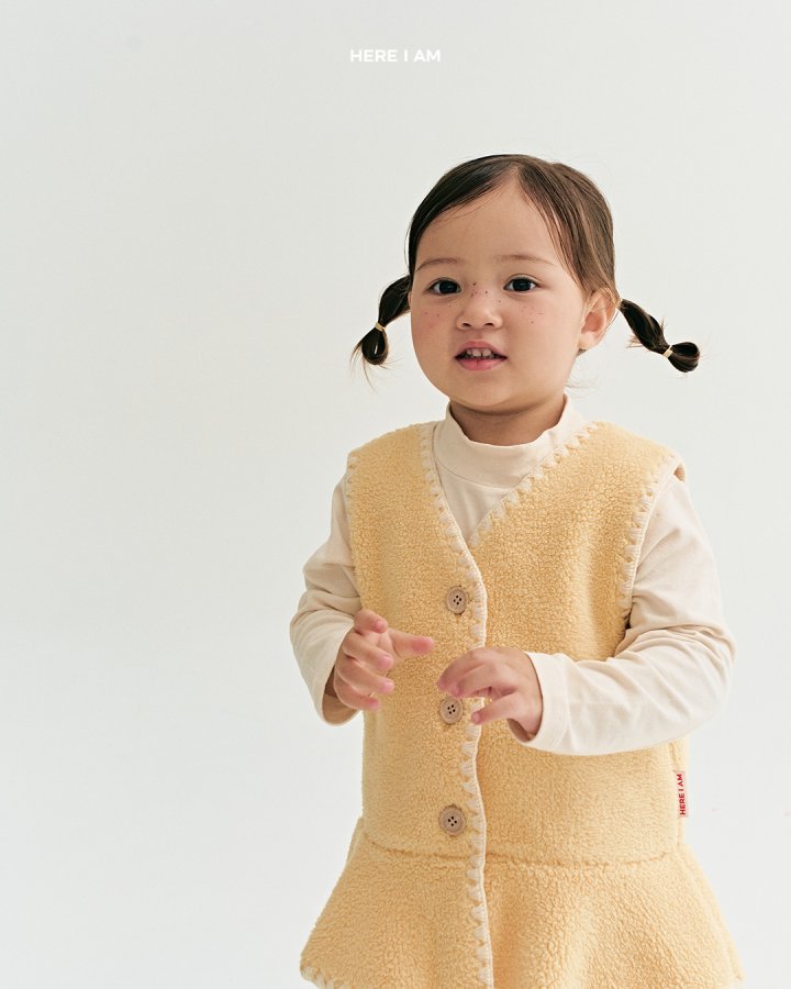 【予約】daisy frill vest  / here i am 18