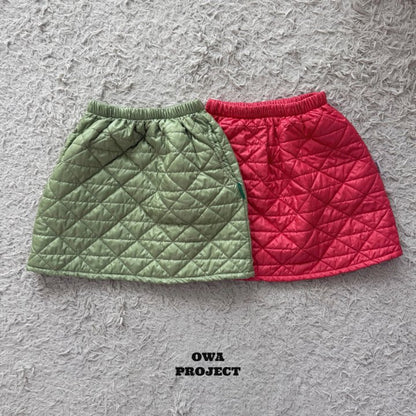 【予約】quilting skirt / owa (S-JS)
