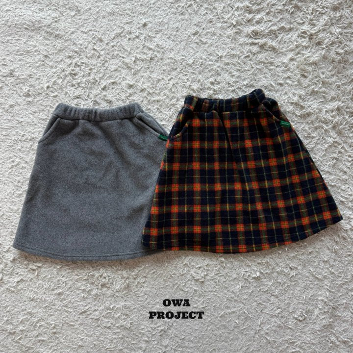 【予約】fleece skirt / owa (S-JS)