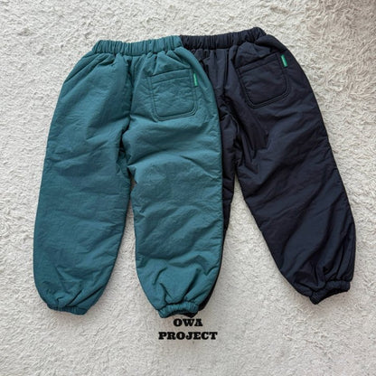 【予約】padding line pants / owa (S-JL)