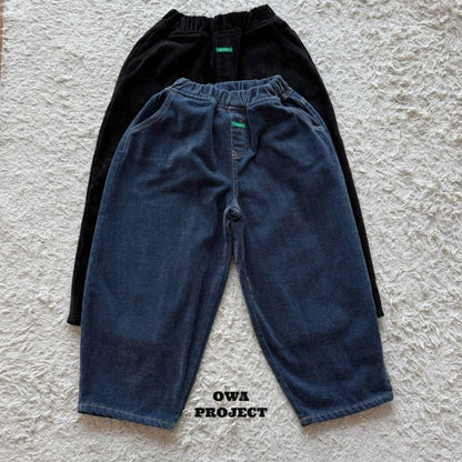 【予約】velvet denim pants / owa (S-JL)
