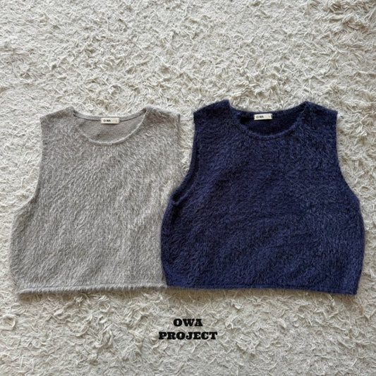 【予約】knit vest / owa (S-JS)