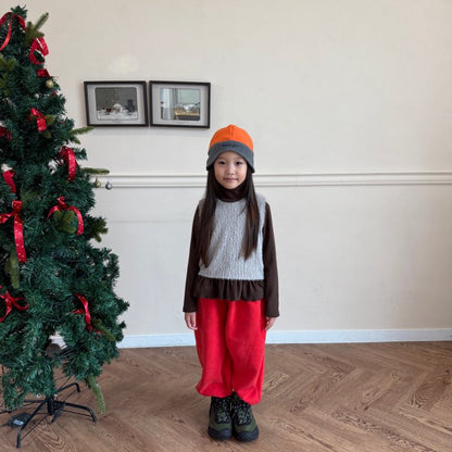 【予約】knit vest / owa (S-JS)