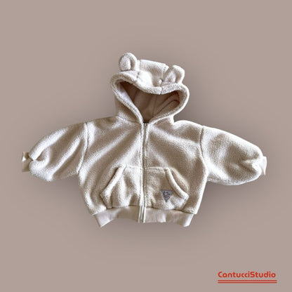 【予約】bear ear hood jumper  / cantucci studio (XS-XL)  귀도리
