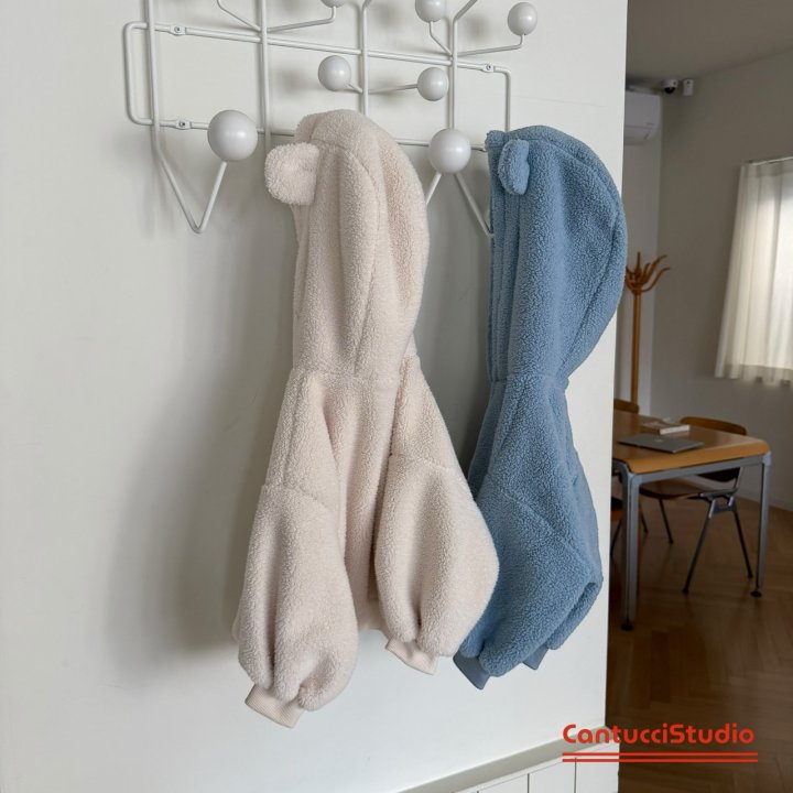 【予約】bear ear hood jumper  / cantucci studio (XS-XL)  귀도리
