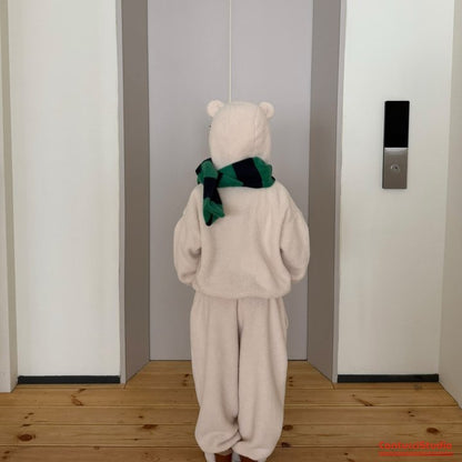 【予約】bear ear hood jumper  / cantucci studio (XS-XL)  귀도리