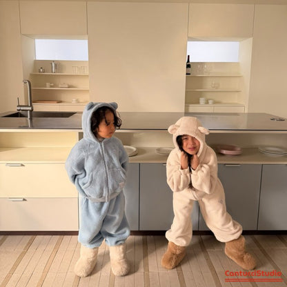 【予約】bear ear hood jumper  / cantucci studio (XS-XL)  귀도리