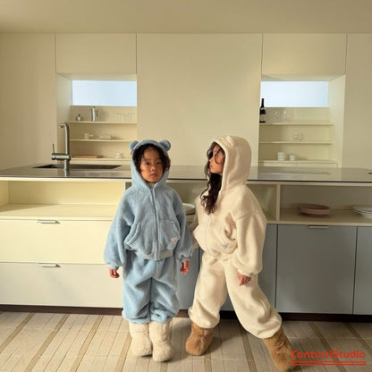 【予約】bear ear hood jumper  / cantucci studio (XS-XL)  귀도리