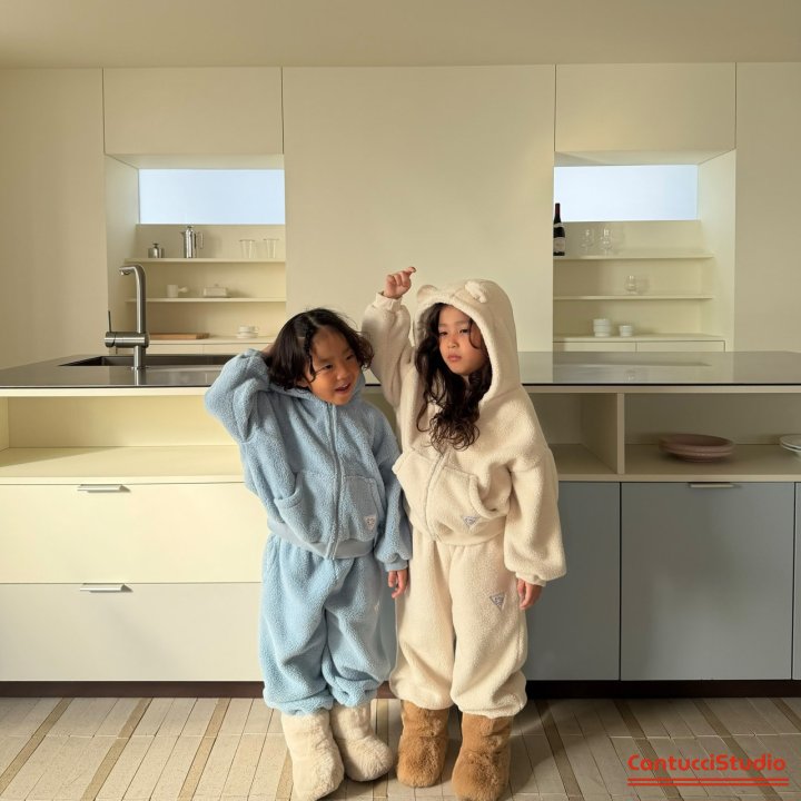 【予約】bear ear hood jumper  / cantucci studio (XS-XL)  귀도리