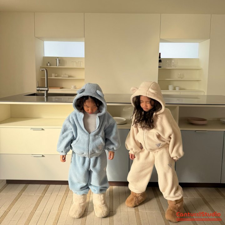 【予約】bear ear hood jumper  / cantucci studio (XS-XL)  귀도리