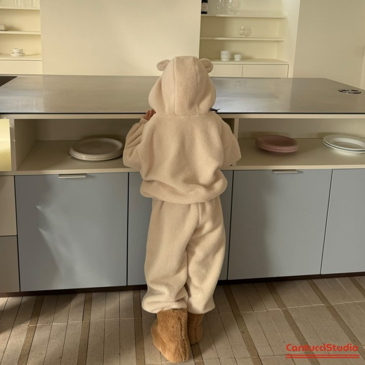 【予約】bear ear hood jumper  / cantucci studio (XS-XL)  귀도리