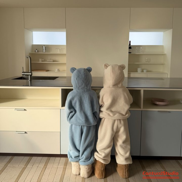 【予約】bear ear hood jumper  / cantucci studio (XS-XL)  귀도리