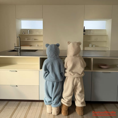 【予約】bear ear hood jumper  / cantucci studio (XS-XL)  귀도리