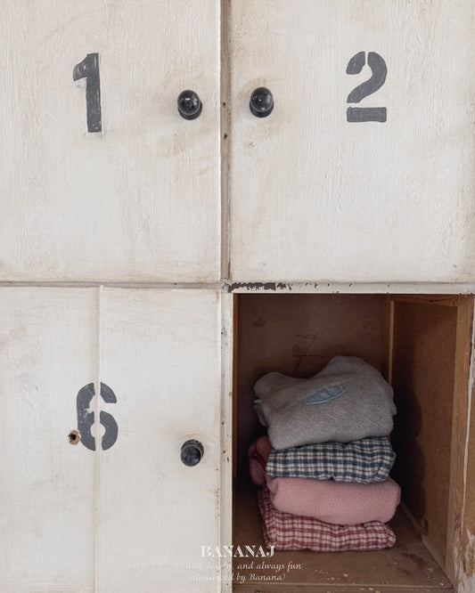 【予約】cozy check pants / bananaj (XS-JS)