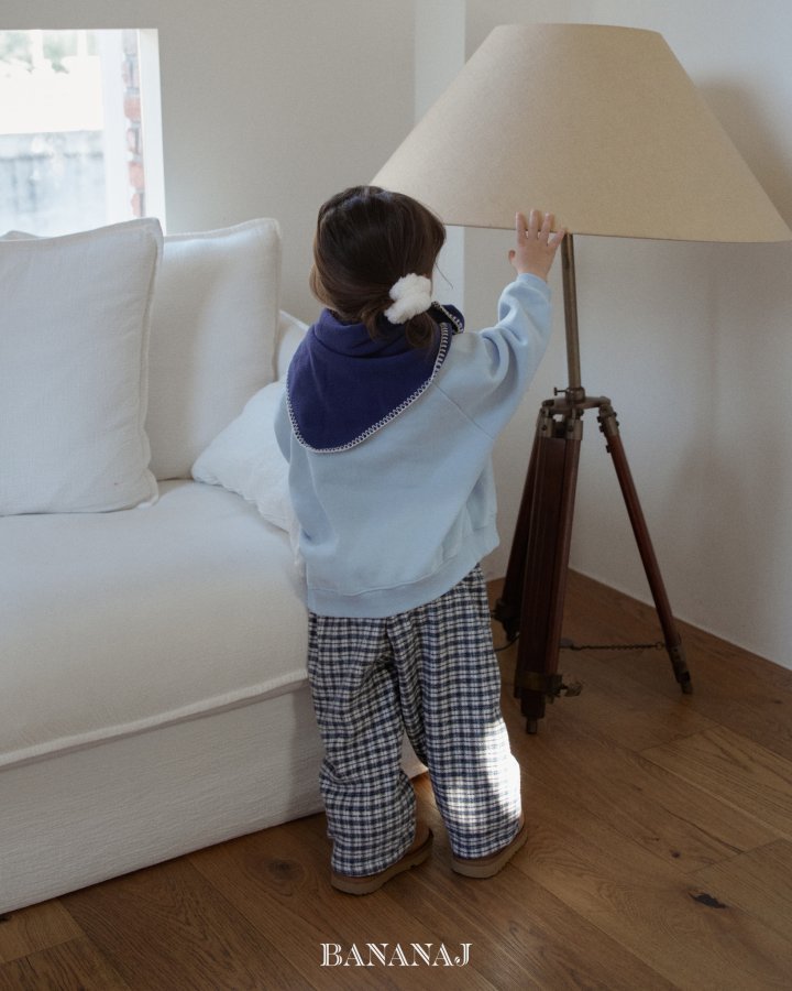 【予約】cozy check pants / bananaj (XS-JS)