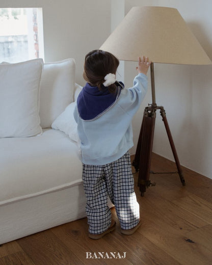 【予約】cozy check pants / bananaj (XS-JS)
