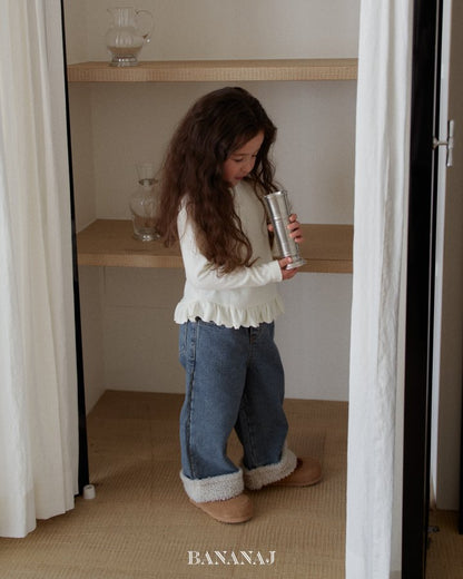 【予約】boa denim pants  / bananaj (XS-JS)