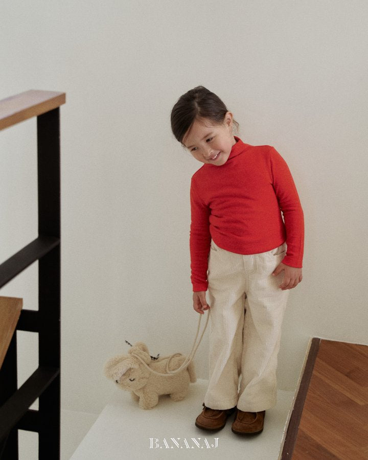 【予約】soft polo T  / bananaj (XS-JS)