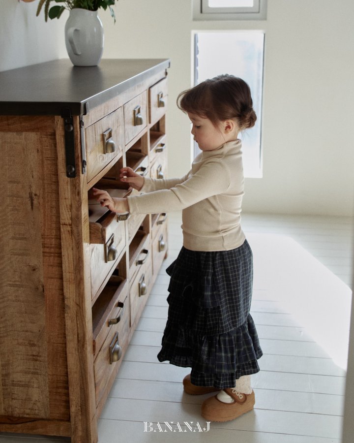 【予約】soft polo T  / bananaj (XS-JS)