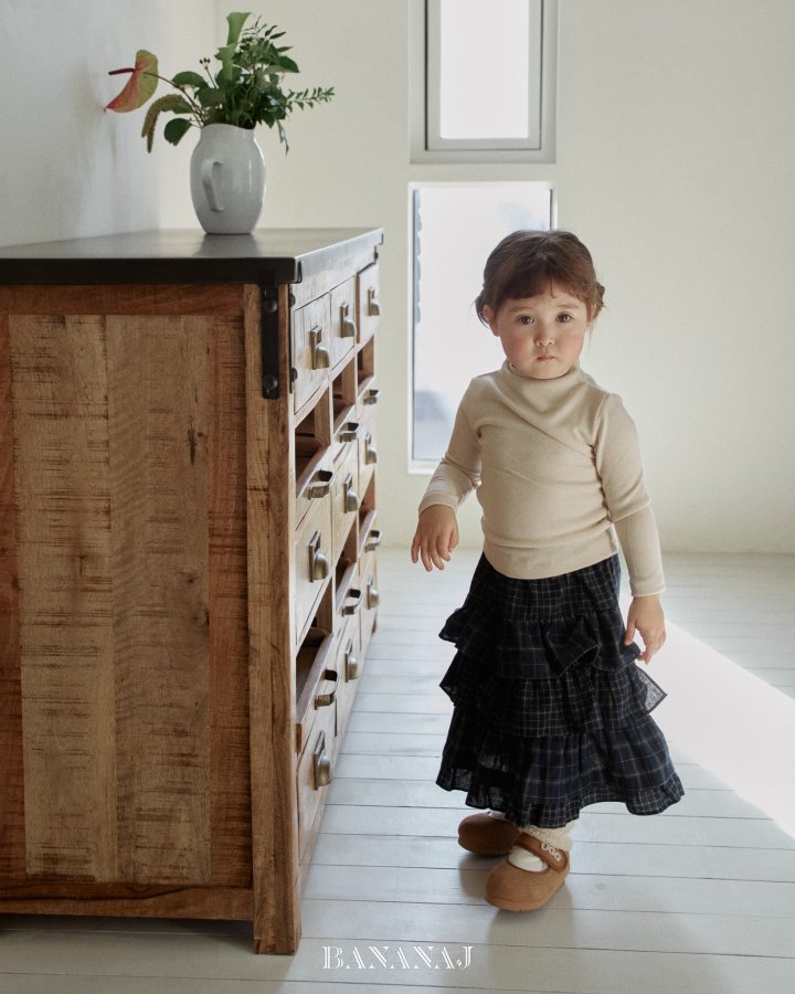 【予約】soft polo T  / bananaj (XS-JS)