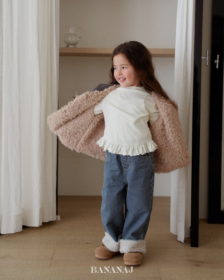 【予約】juju polo T / bananaj (XS-JS)