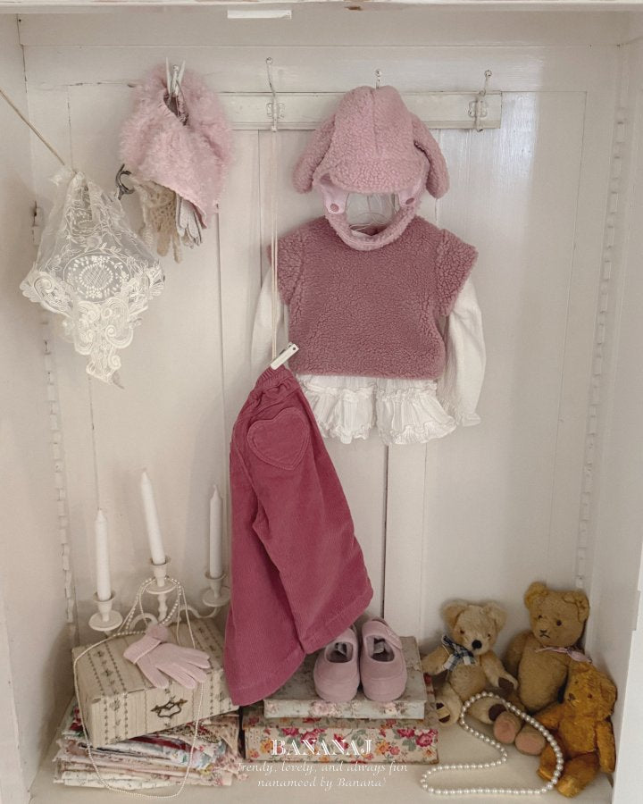 【予約】ruffle frill T  / bananaj (XS-JS)