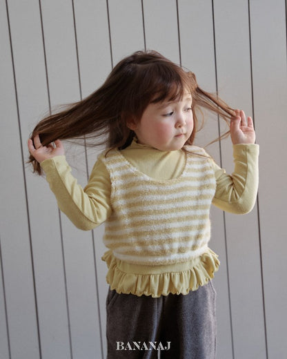 【予約】monsil border tops / bananaj (XS-JS)