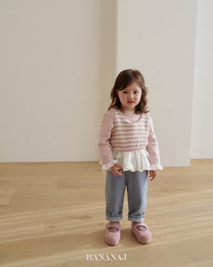 【予約】monsil border tops / bananaj (XS-JS)