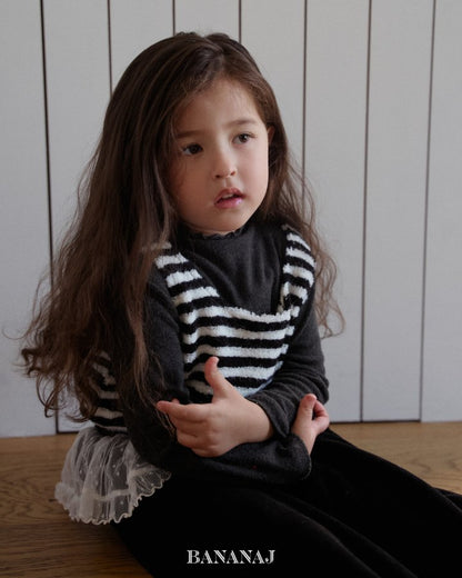 【予約】monsil border tops / bananaj (XS-JS)