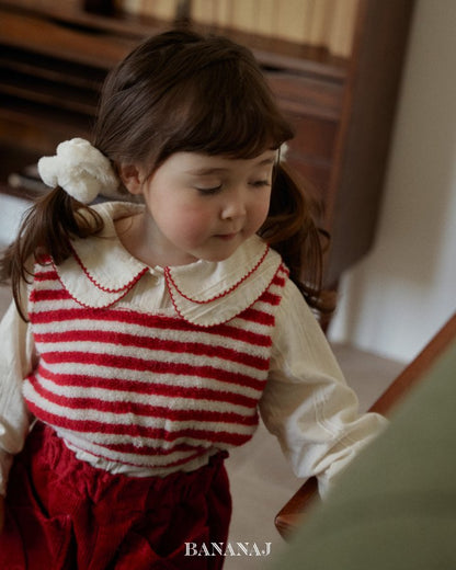 【予約】monsil border tops / bananaj (XS-JS)