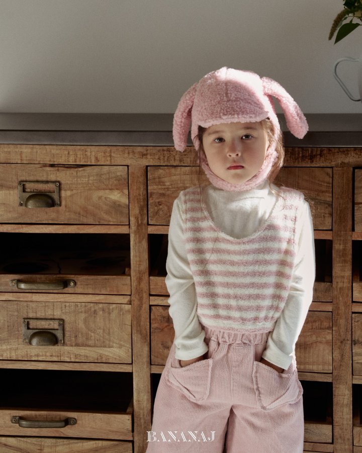 【予約】monsil border tops / bananaj (XS-JS)