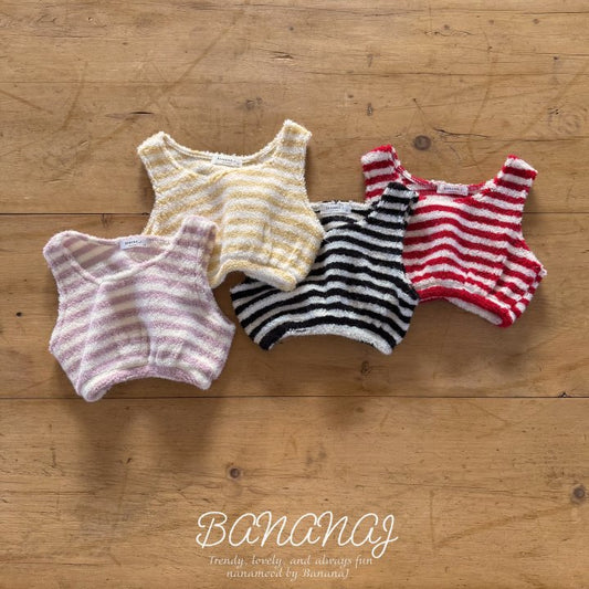 【予約】monsil border tops / bananaj (XS-JS)