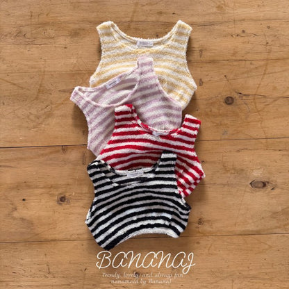 【予約】monsil border tops / bananaj (XS-JS)