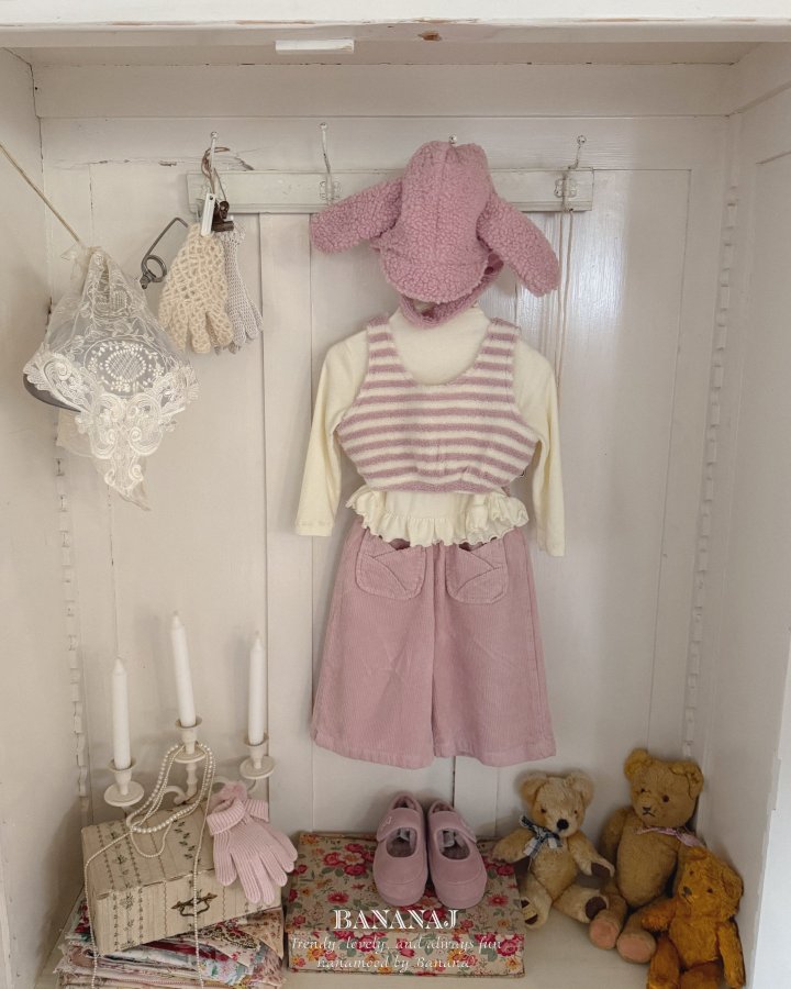 【予約】monsil border tops / bananaj (XS-JS)