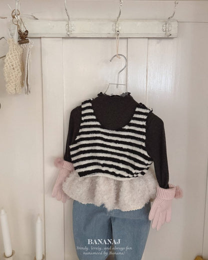 【予約】monsil border tops / bananaj (XS-JS)