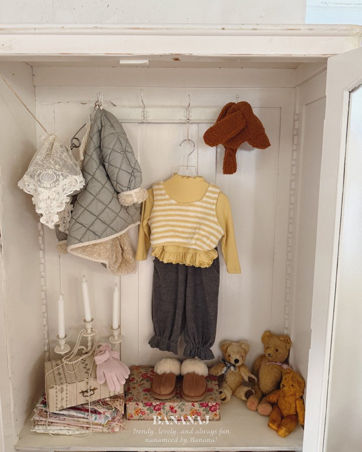 【予約】monsil border tops / bananaj (XS-JS)