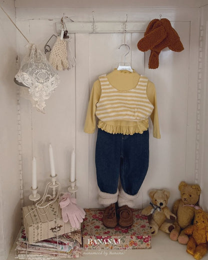 【予約】monsil border tops / bananaj (XS-JS)