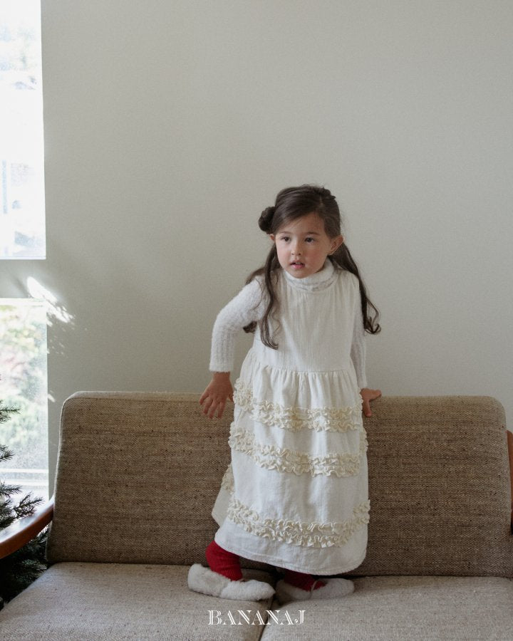 【予約】sherbet frill one-piece  / bananaj (XS-JS)