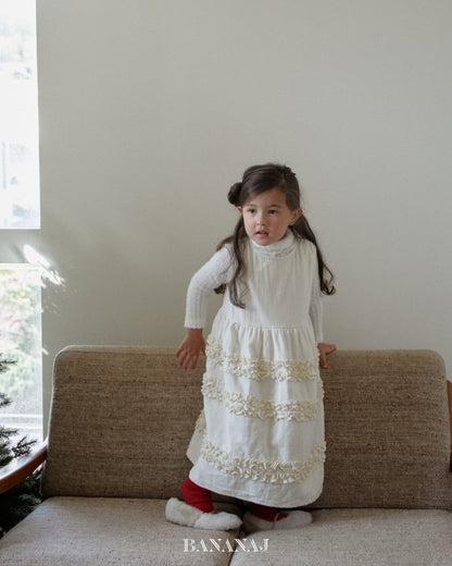 【予約】sherbet frill one-piece  / bananaj (XS-JS)