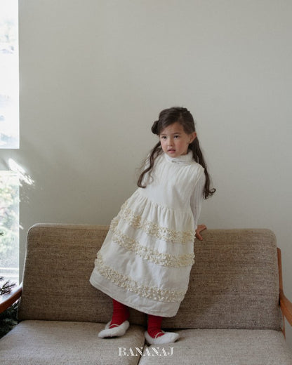 【予約】sherbet frill one-piece  / bananaj (XS-JS)