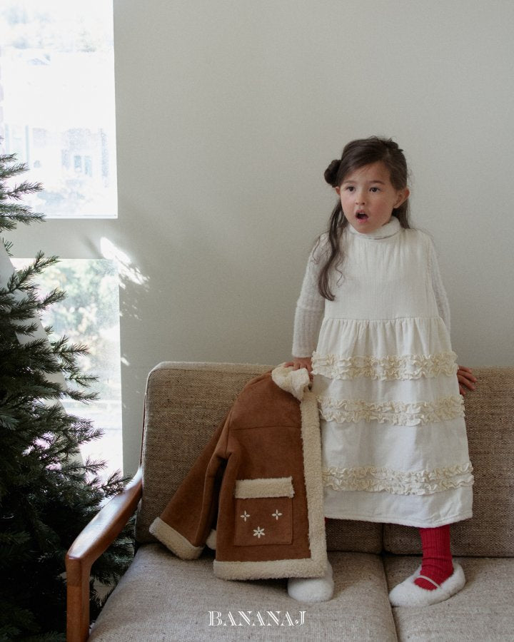 【予約】sherbet frill one-piece  / bananaj (XS-JS)