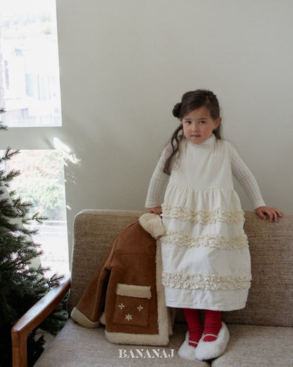 【予約】sherbet frill one-piece  / bananaj (XS-JS)