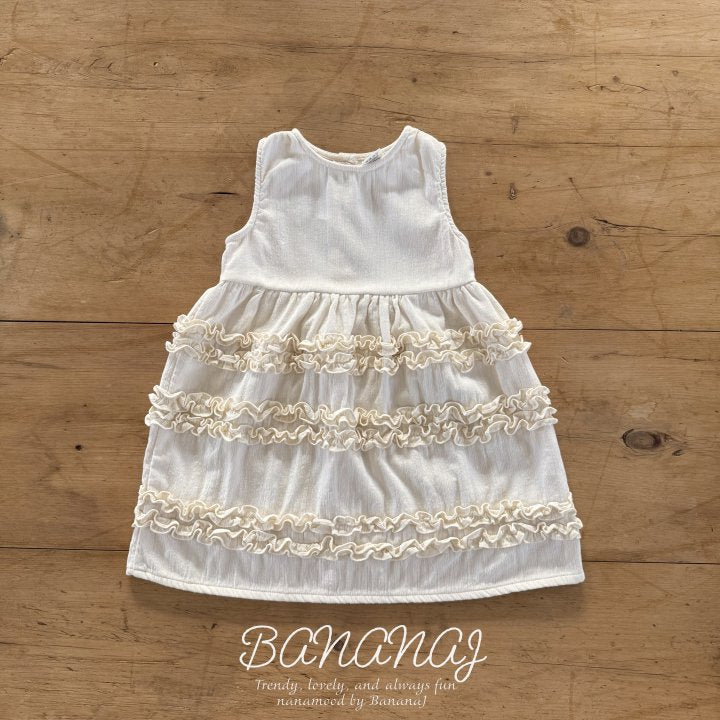 【予約】sherbet frill one-piece  / bananaj (XS-JS)