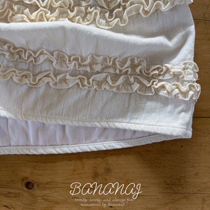 【予約】sherbet frill one-piece  / bananaj (XS-JS)