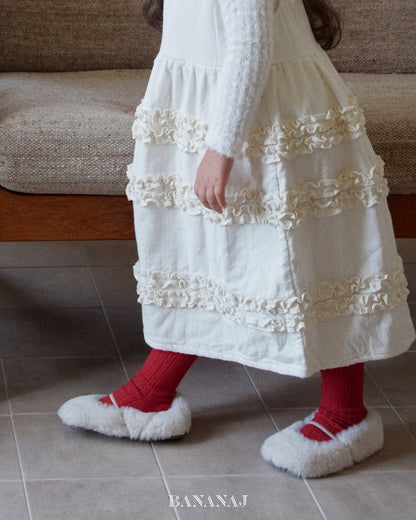 【予約】sherbet frill one-piece  / bananaj (XS-JS)