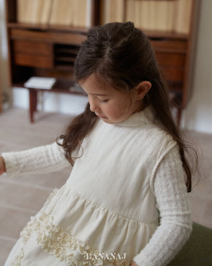 【予約】sherbet frill one-piece  / bananaj (XS-JS)