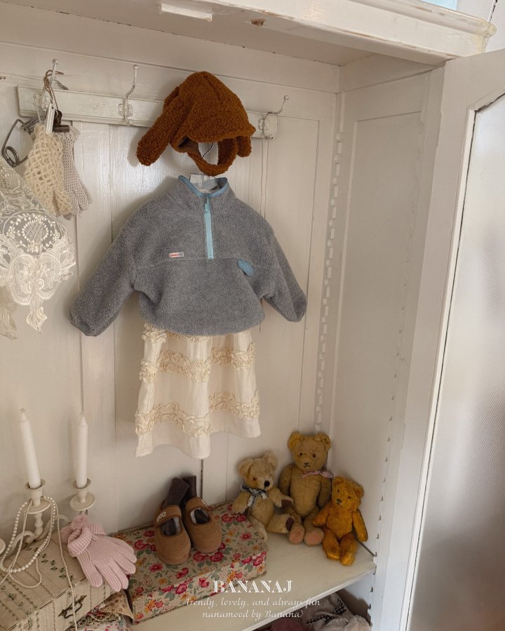 【予約】sherbet frill one-piece  / bananaj (XS-JS)